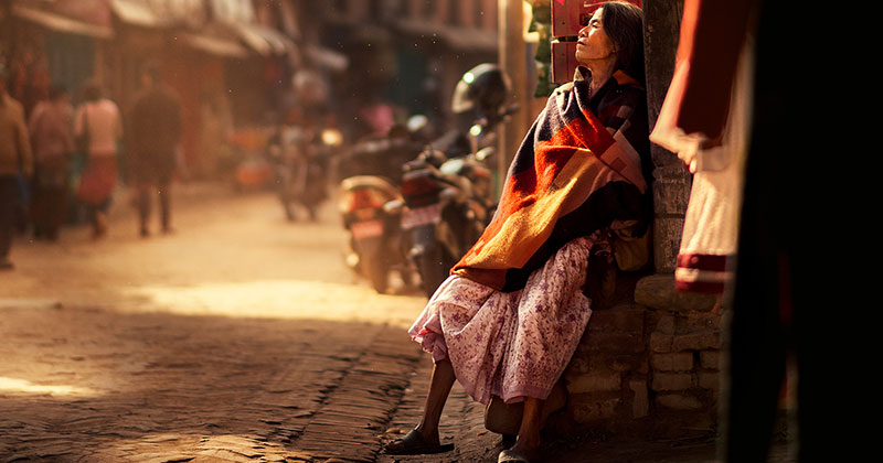 The Lighting in this Kathmandu Street Photography Series is Beautiful