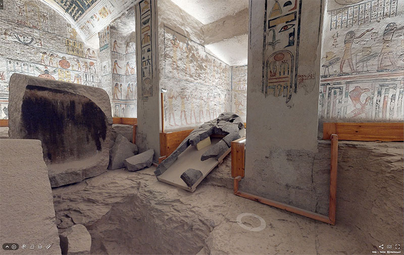 pharaoh ramesses vi tomb virtual tour egypt valley of kings 10 You Know those Virtual House Tours? Heres One for the Tomb of Ramesses VI in the Valley of Kings