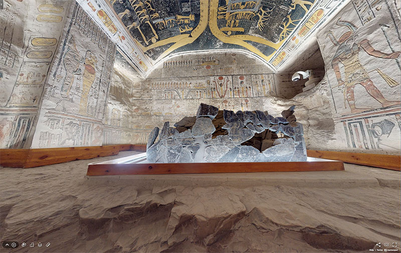 pharaoh ramesses vi tomb virtual tour egypt valley of kings 11 You Know those Virtual House Tours? Heres One for the Tomb of Ramesses VI in the Valley of Kings