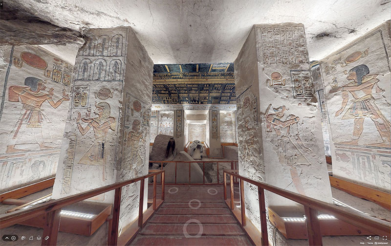 pharaoh ramesses vi tomb virtual tour egypt valley of kings 7 You Know those Virtual House Tours? Heres One for the Tomb of Ramesses VI in the Valley of Kings