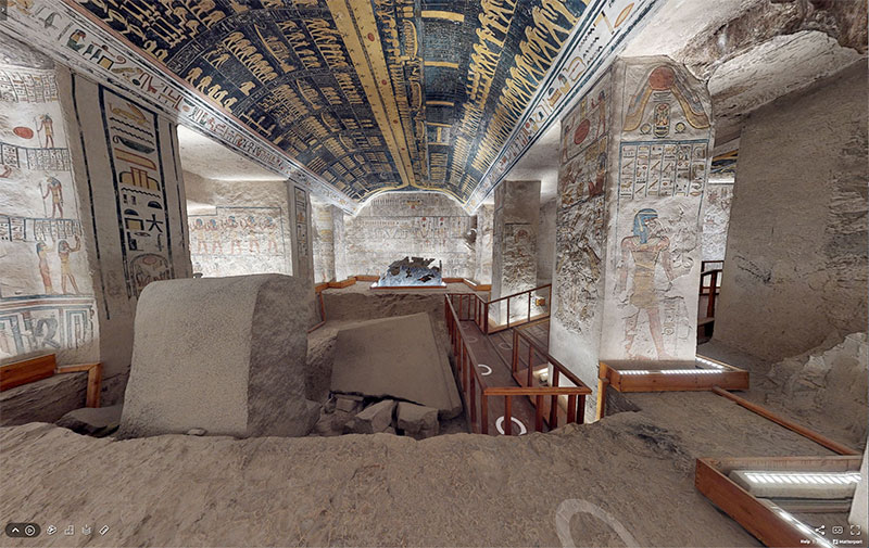 pharaoh ramesses vi tomb virtual tour egypt valley of kings 9 You Know those Virtual House Tours? Heres One for the Tomb of Ramesses VI in the Valley of Kings
