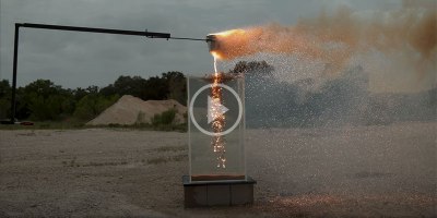 Dropping Molten Thermite Into Water in Super Slow Motion 4K