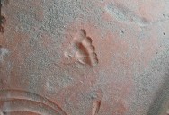The Footprint of a Roman Toddler Has Been Preserved on this Tile for 2000 Years
