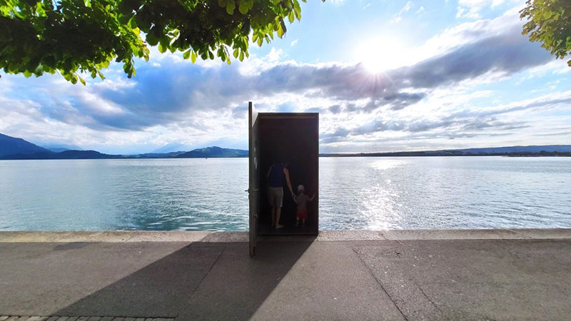 The Real Life 'Truman Show' Door in Lake Zug, Switzerland