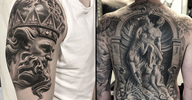 These Ancient Greek and Roman Art Tattoos are Amazing » TwistedSifter