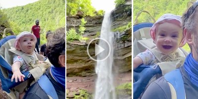 This Baby’s Reaction to Seeing Her First Waterfall Will Brighten Your Day