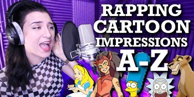 Voice Actor Raps A-Z with a Different Cartoon Impression for Every Letter