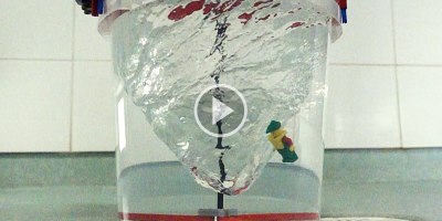Creating a Giant Water Vortex with Lego Motors