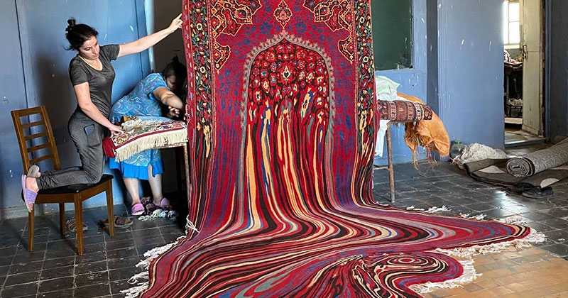 This Melting Glitch Rug by Faig Ahmed is Incredible