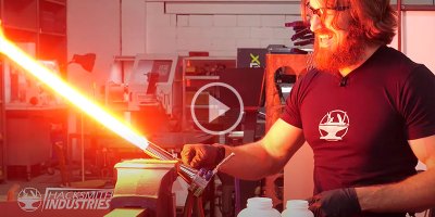 These Guys Made a Retractable Plasma Lightsaber and the Build is Insane!