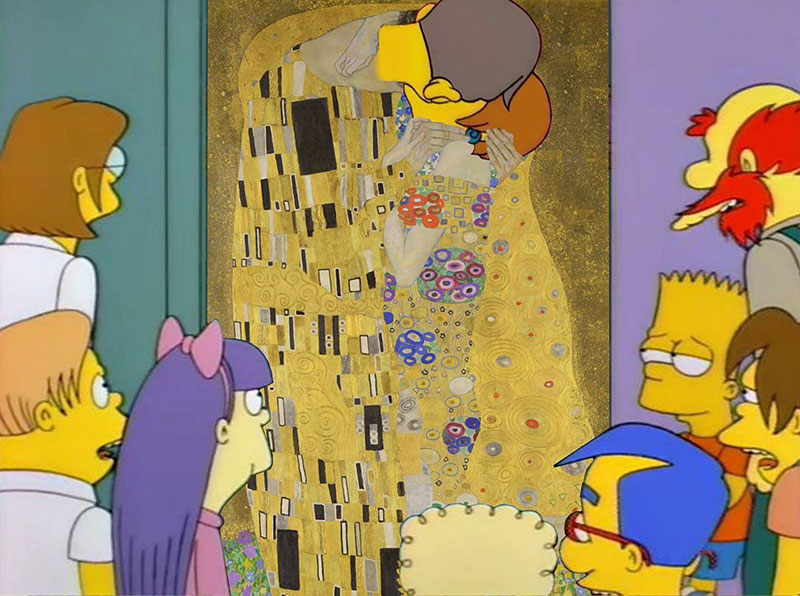 simpsons fine art photoshops 17 An Introduction to Fine Art Through Funny Simpsons Mashups