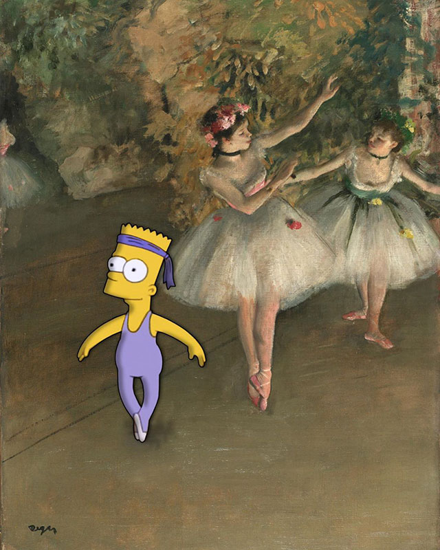 simpsons fine art photoshops 3 An Introduction to Fine Art Through Funny Simpsons Mashups