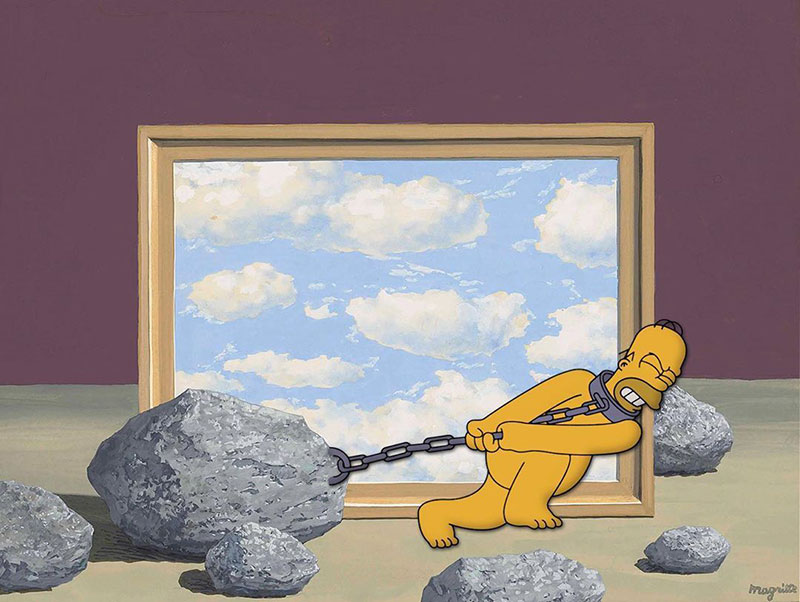 simpsons fine art photoshops 4 An Introduction to Fine Art Through Funny Simpsons Mashups