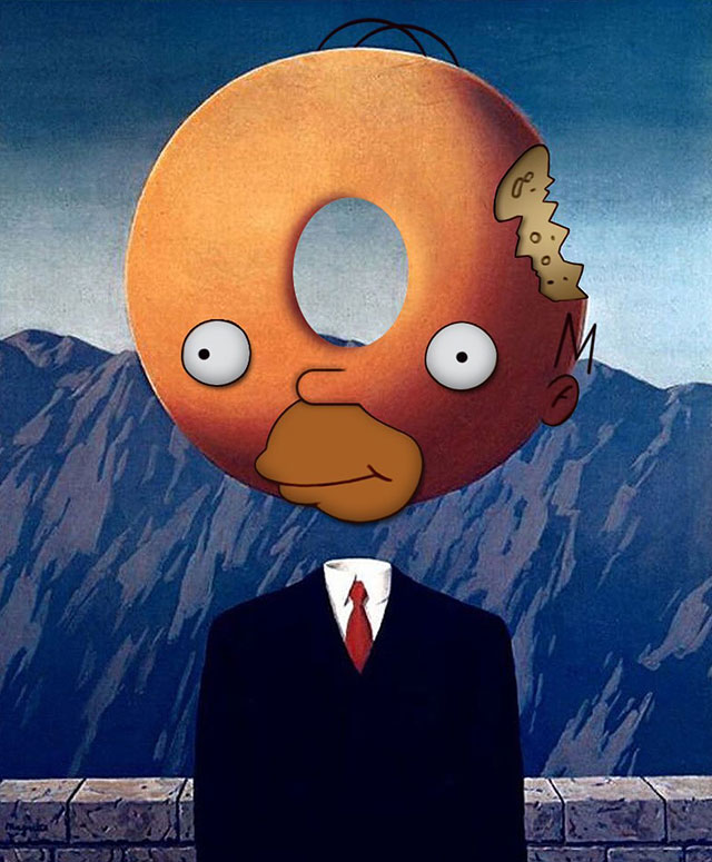simpsons fine art photoshops 5 An Introduction to Fine Art Through Funny Simpsons Mashups