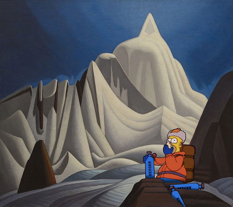 simpsons fine art photoshops 7 An Introduction to Fine Art Through Funny Simpsons Mashups