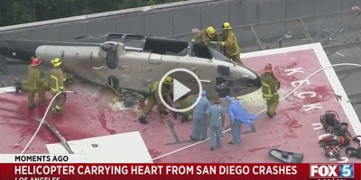 Helicopter with Donor Heart Crashes, Firefighters Recover It, Doctor Trips and Drops It; But It All Ends Well