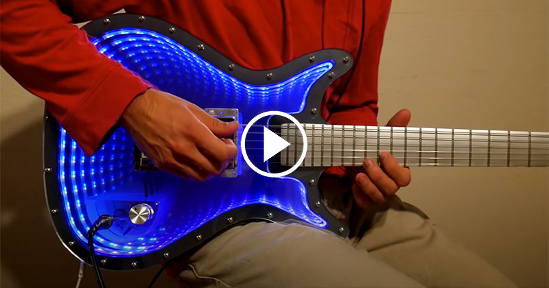This Guy Built an Infinity Mirror Guitar and It Looks Incredible