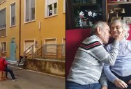 81-Year-Old Husband Unable to Visit Wife in Hospital Serenades Her from Courtyard