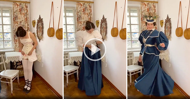 Getting Dressed in 1896 Looks Exhausting