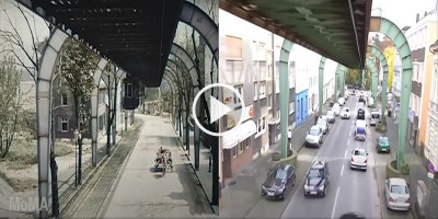 This Side by Side Flying Train Tour Filmed in 1902 and 2015 is Making People Sad