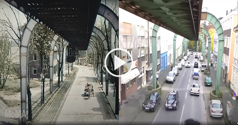 This Side by Side Flying Train Tour Filmed in 1902 and 2015 is Making People Sad