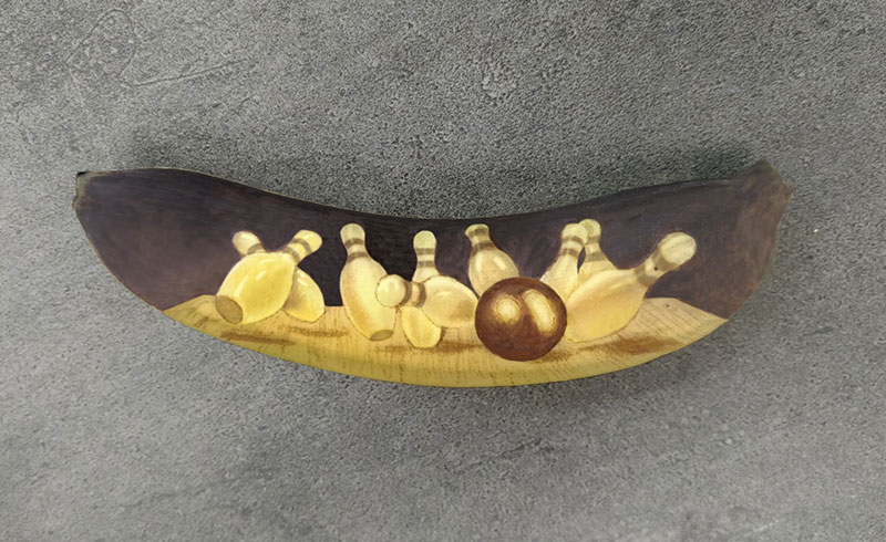 bruised banana art by anna chojnicka 9 Amazing Banana Art Made by Poking and Bruising the Skin, No Ink is Used