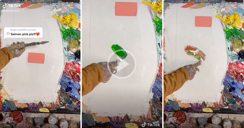 Watching This Artist Perfectly Match Any Color is Strangely Captivating