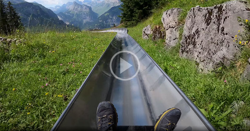When Travel Resumes Let’s All Go for a Ride on this Mountain Coaster in Switzerland