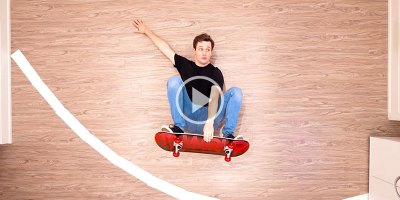 This Stop-Motion, Living Room Skateboard Session is Awesome