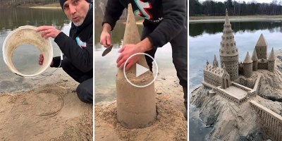 Amazing Artist Recreates Hogwarts Out of Sand