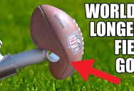 World’s Longest Field Goal – Robot vs NFL Kicker