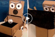 This Cardboard Robot Magician is Breaking My Mind