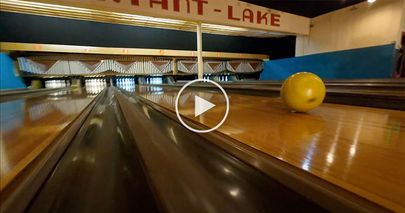 This Bowling Alley Fly Through is One of Coolest Drone Sequences You’ll See