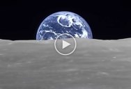 In 2008, a Japanese Orbiter Captured this ‘Earth-Rise’ from the Far Side of the Moon