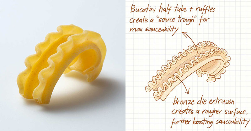 Someone Invented a New Pasta Shape with a Hilarious Amount of Food Science Behind It
