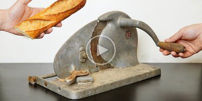 This Vintage Bread Cutter Restoration is Amazing