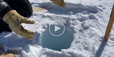 Dropping Ice Down a 450 ft Borehole Makes a Pretty Wild Sound