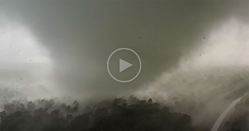 This Guy Lost His Drone Capturing This Incredible Close Range Video of a Tornado