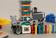 This Remote Controlled Lego Domino Machine is Pretty Creative