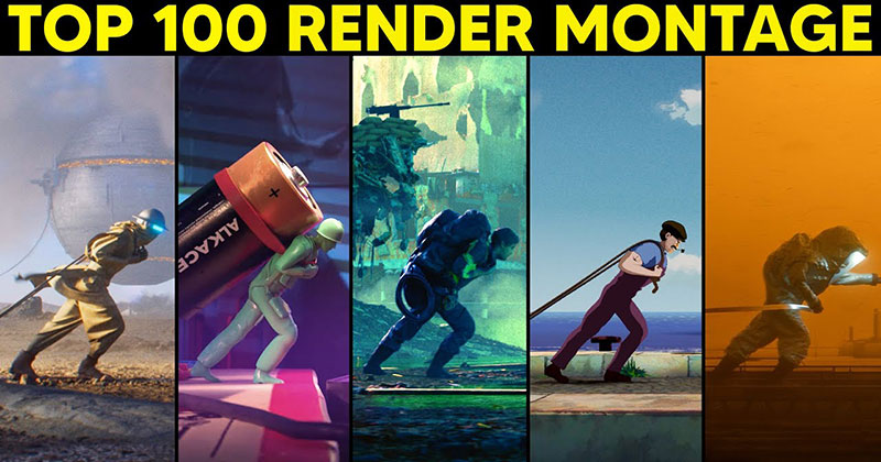 2,400 CG Artists Were Challenged to Render This Base Animation, These Were the Top 100