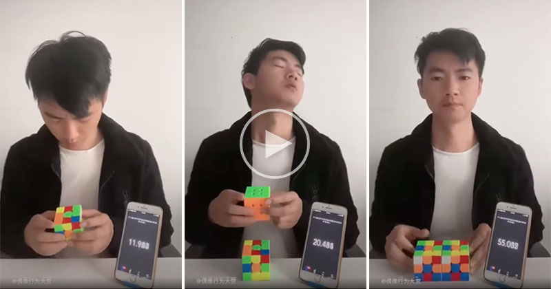 A Different Kind of Rubik's Cube Solve