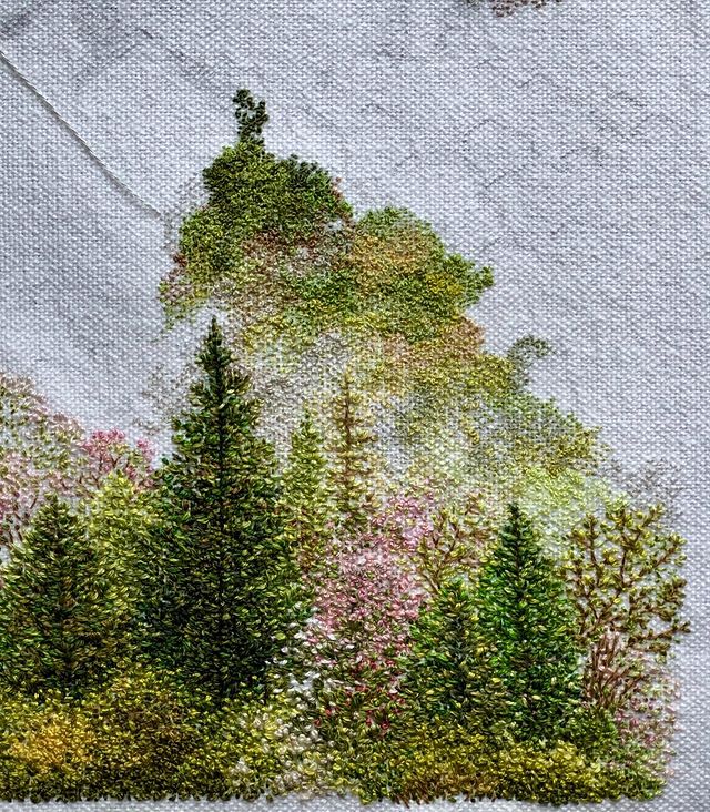  These Embroidered Landscapes by Katrin Vates are Beautiful