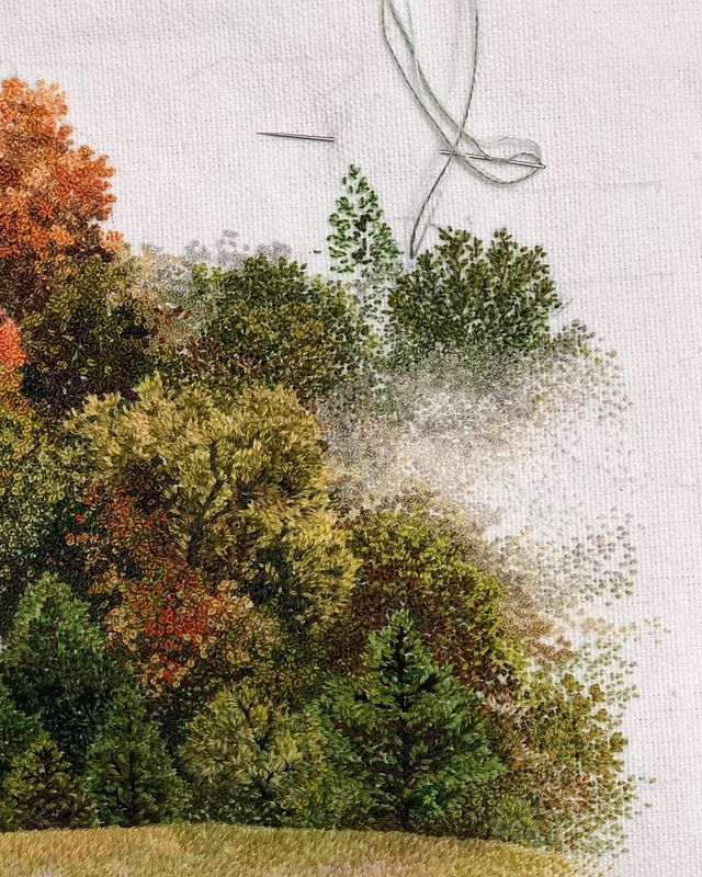 These Embroidered Landscapes by Katrin Vates are Beautiful » TwistedSifter
