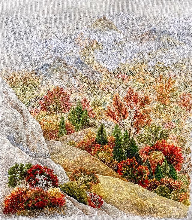 These Embroidered Landscapes by Katrin Vates are Beautiful » TwistedSifter