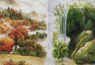 These Embroidered Landscapes by Katrin Vates are Beautiful