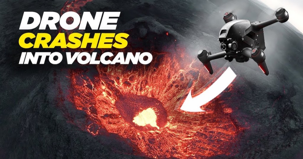 Guy Flies FPV Drone Straight Into an Erupting Volcano and His Goggles Captured It All
