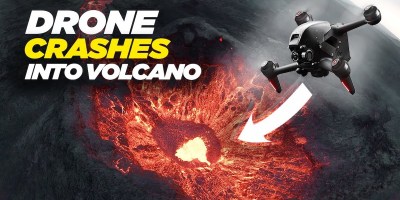 Guy Flies FPV Drone Straight Into an Erupting Volcano and His Goggles Captured It All