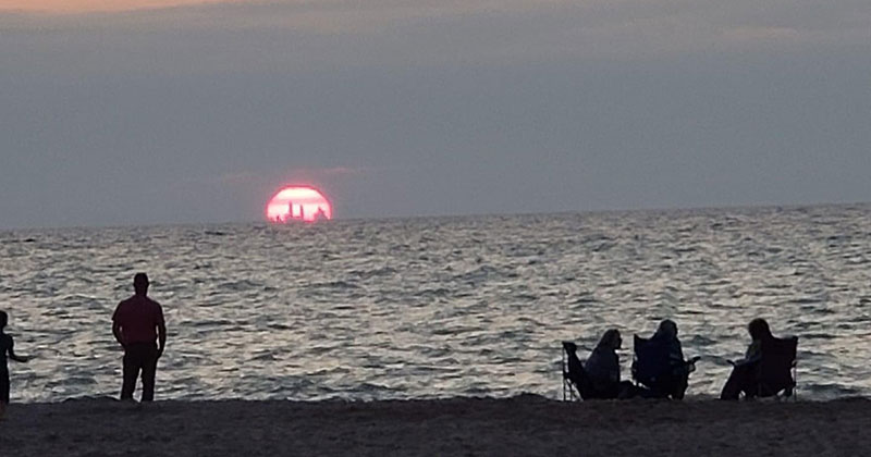 If Conditions are Right You Can See Chicago's Skyline from the Indiana Dunes 50 Miles Away