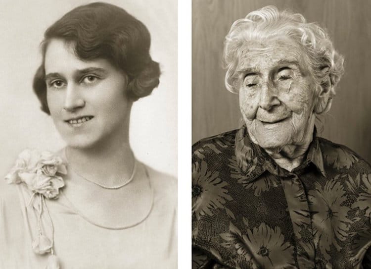  Centenarians Then and Now by Jan Langer (12 Photos)