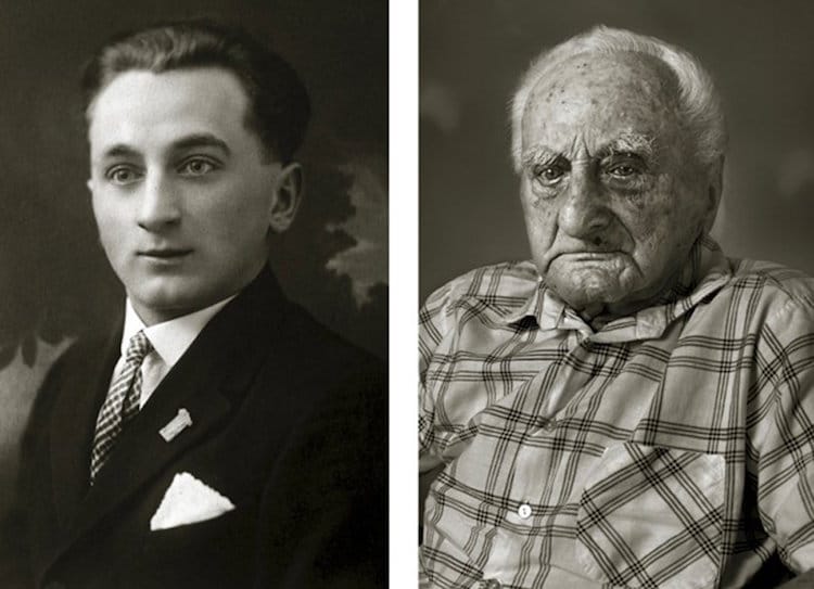  Centenarians Then and Now by Jan Langer (12 Photos)